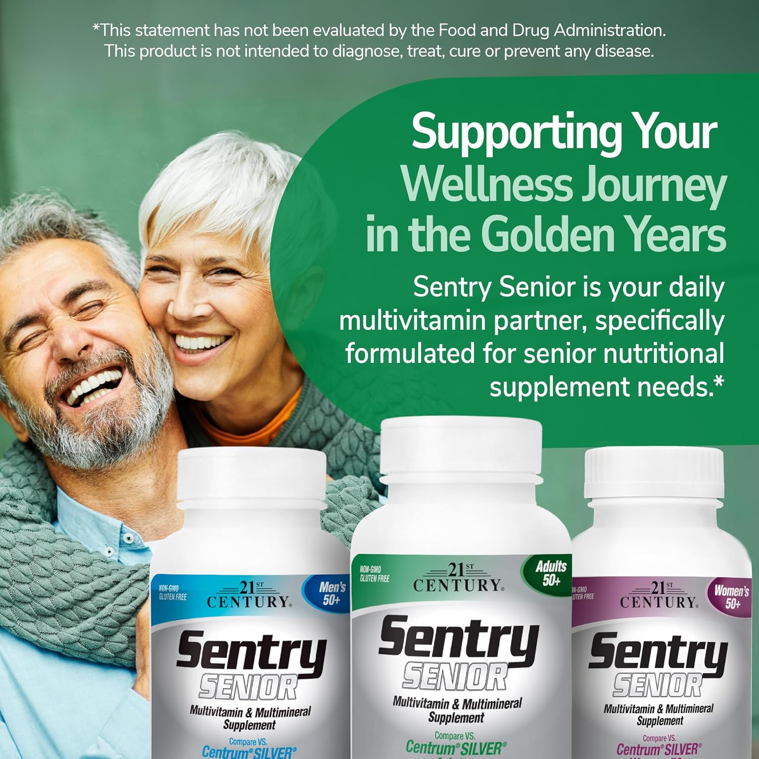 21st Century Sentry Senior Multivitamínico para Adultos 50+ | 265 Comprimidos