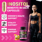 Zolotus Myo-Inositol & D-Chiro Inositol - Suplemento con Hierbas, 90 Cápsulas