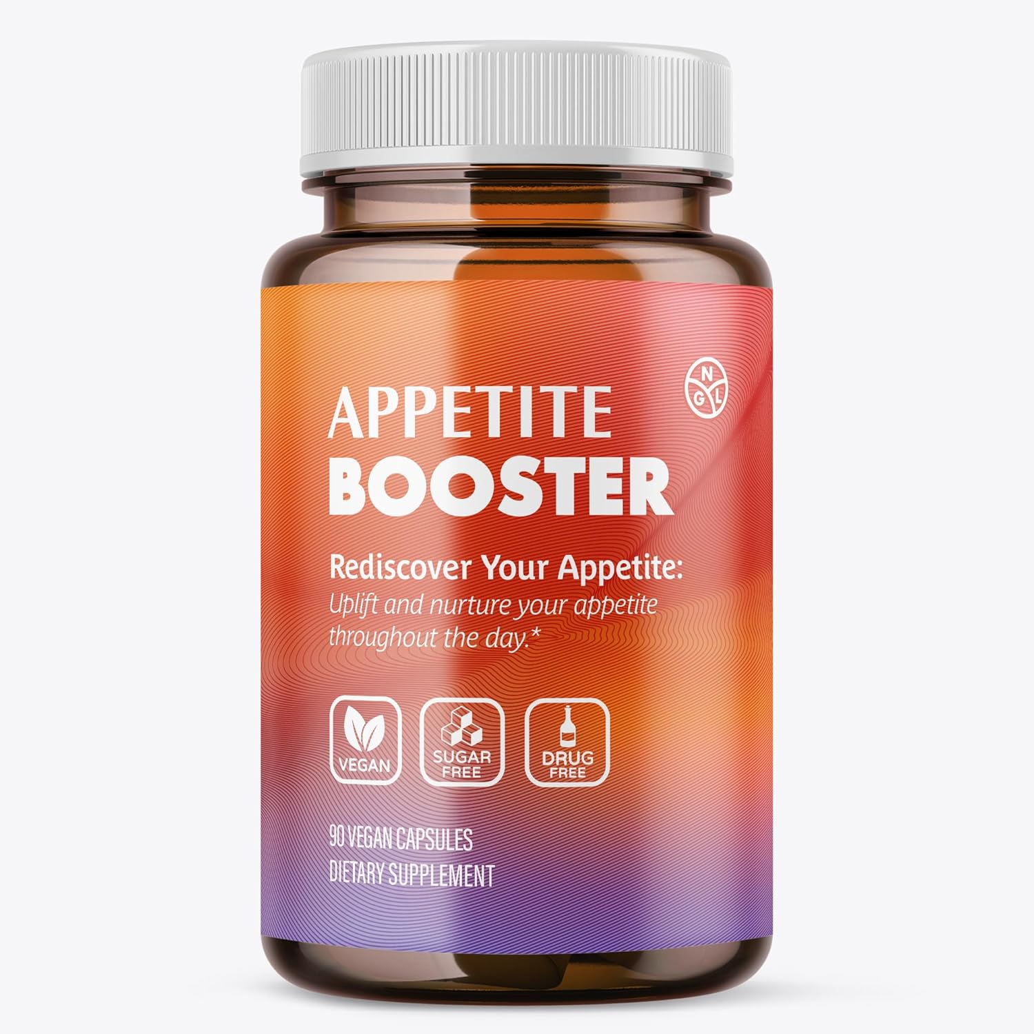 NGL Appetite Booster Extra Strength para Adultos Fortificado con Lisina, Ácido Fólico, Hierro, Tiamina y Complejo B