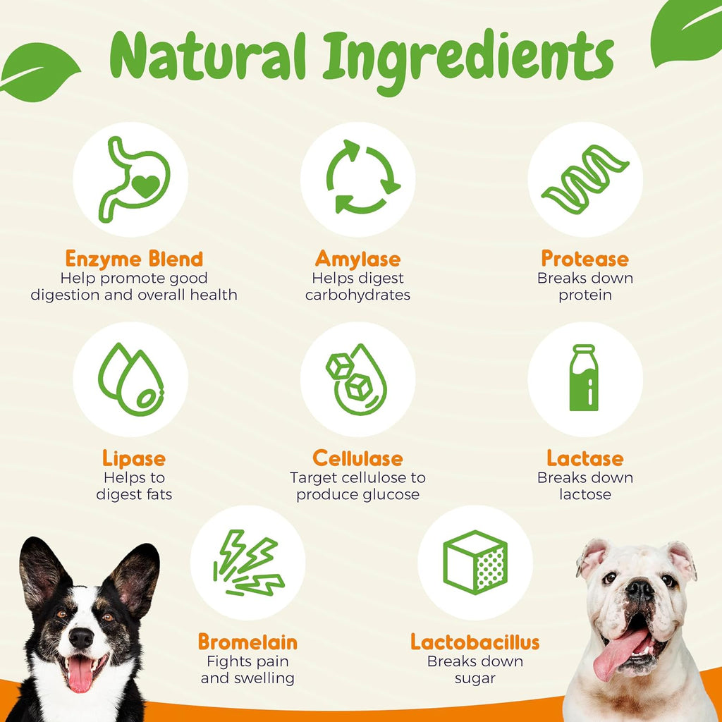 INNER PAW Probióticos para Perros con Enzimas Digestivas y Prebióticos – 120 Masticables Sabor Pollo
