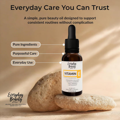Ultra Pure Vitamin E Oil – 100% Natural D-Alpha Tocopherol from Wheat Germ – Thick Amber Oil, Not a Blend – Glass Bottle & – Image 7