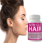 New Glo Hair Skin and Nails Suplemento - Biotina para Cabello, Piel y Uñas - 60 Cápsulas
