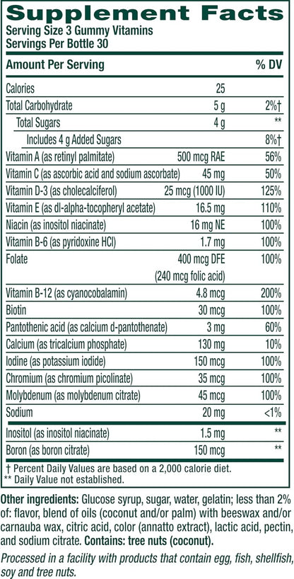 Vitafusion Power+ Multivites – Energía y metabolismo: las vitaminas del grupo B (B6, B12, biotina y ácido fólico) – Image 2