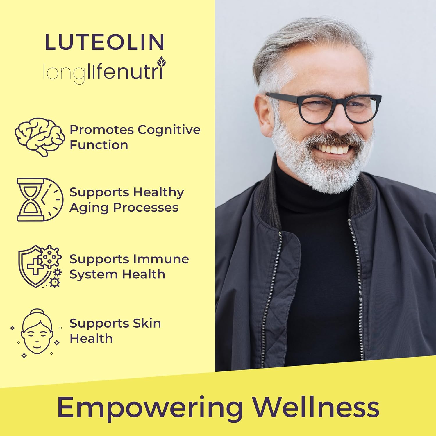 Luteolina 100mg - 180 Cápsulas Veganas - LongLifeNutri