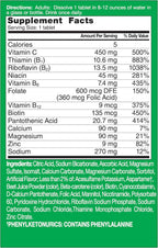 Berocca Naranja Comprimidos Efervescentes Sin Cafeína, 20 Unidades