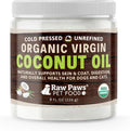 Raw Paws Aceite de Coco Virgen Orgánico para Perros y Gatos, 236 ml – Apoya el Sistema Inmunológico, Digestión, Salud Oral, Tiroides – Alivio Natural de Alergias para Perros – Alivio de Bolas de Pelo
