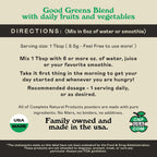 Good Greens Superfood Powder - Mezcla de Superalimentos Verdes - 255g (9oz) 30 Dosis