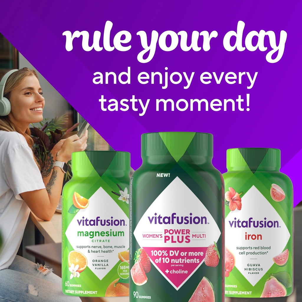 vitafusion Power Plus Multivitamínico para Mujer, Gomitas 90 uds
