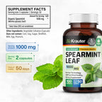 BIO KRAUTER® Cápsulas de Menta Verde - 1000 mg - Vegano - 100 Cápsulas (50 Días)