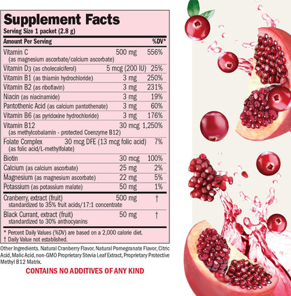 ANDREW LESSMAN Efficient C + Cranberry Benefits - 180 Sobres - Vitamina C No Ácida con Arándano – Image 2