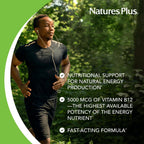 NaturesPlus Shot-O-B12 - 30 Softgels - 5000 mcg - Methylcobalamin - Gluten-Free