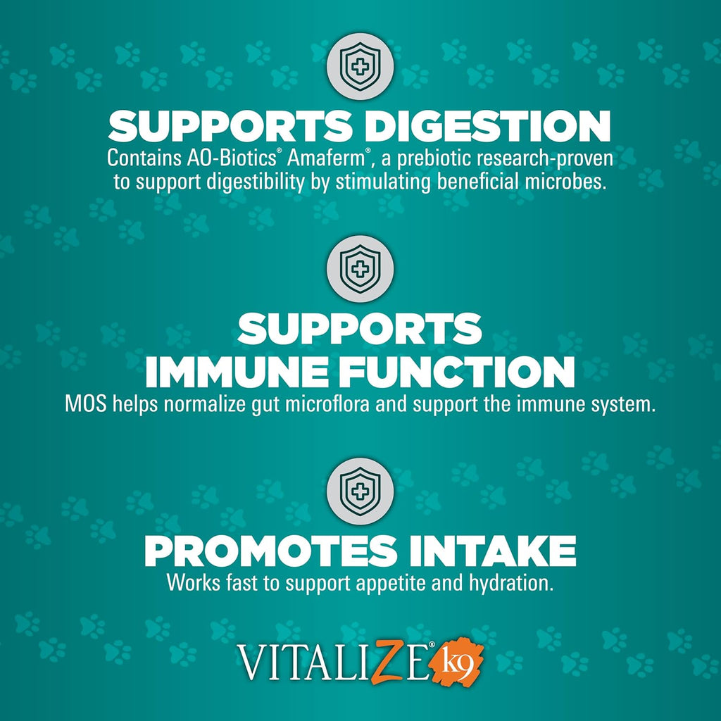 Vitalize Dog Gel, 15 ml - Suplemento de recuperación quirúrgica y apoyo inmunológico para perros pequeños - Sabor a mantequilla de maní con vitaminas, aminoácidos y prebiótico para la salud digestiva y la curación