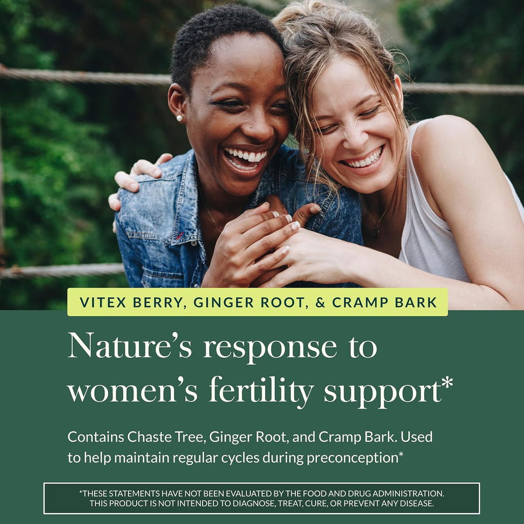 Gaia Herbs Fertility Support - Complemento para el bienestar femenino con Vitex - 60 Cápsulas Líquidas Veganas
