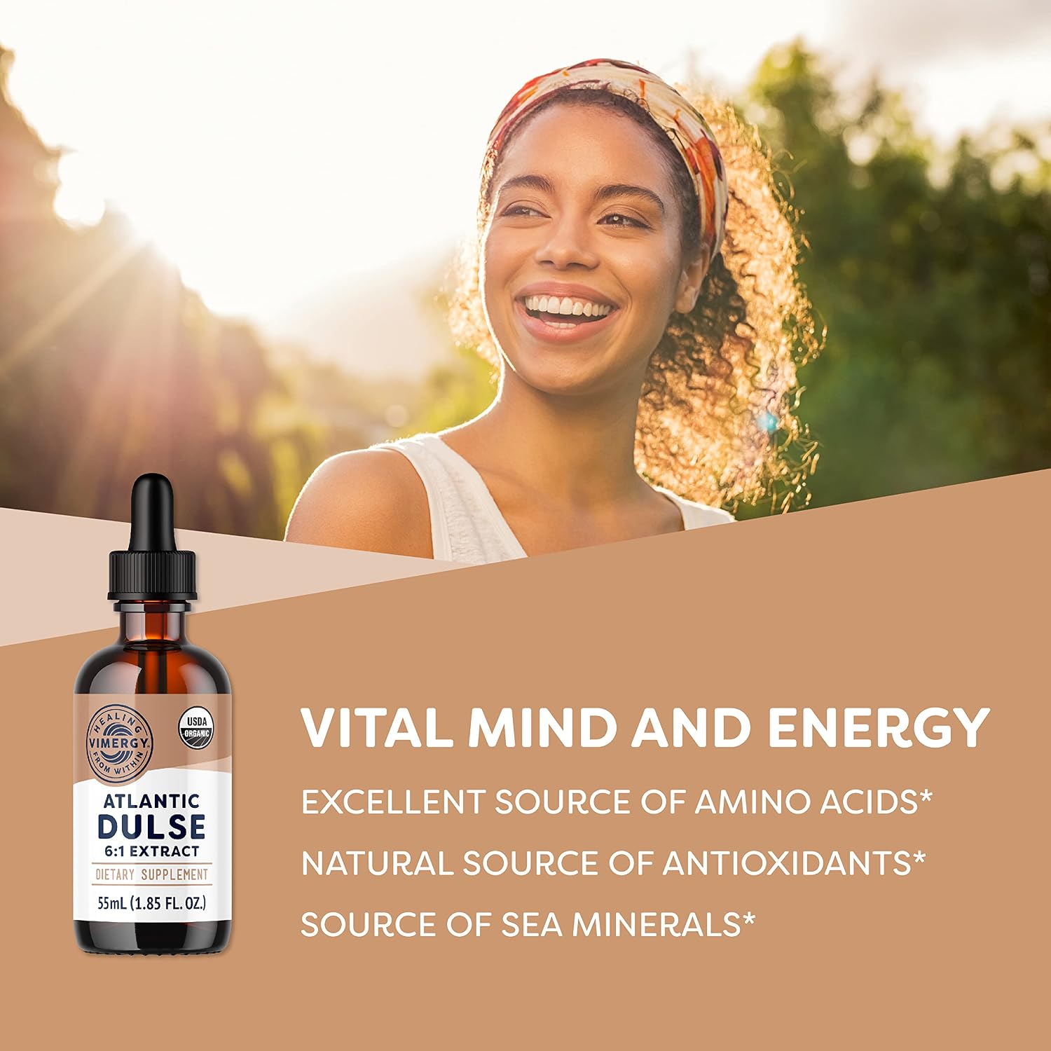 Vimergy Alga Dulse Atlántica Líquida Orgánica – 55 ml (55 porciones)