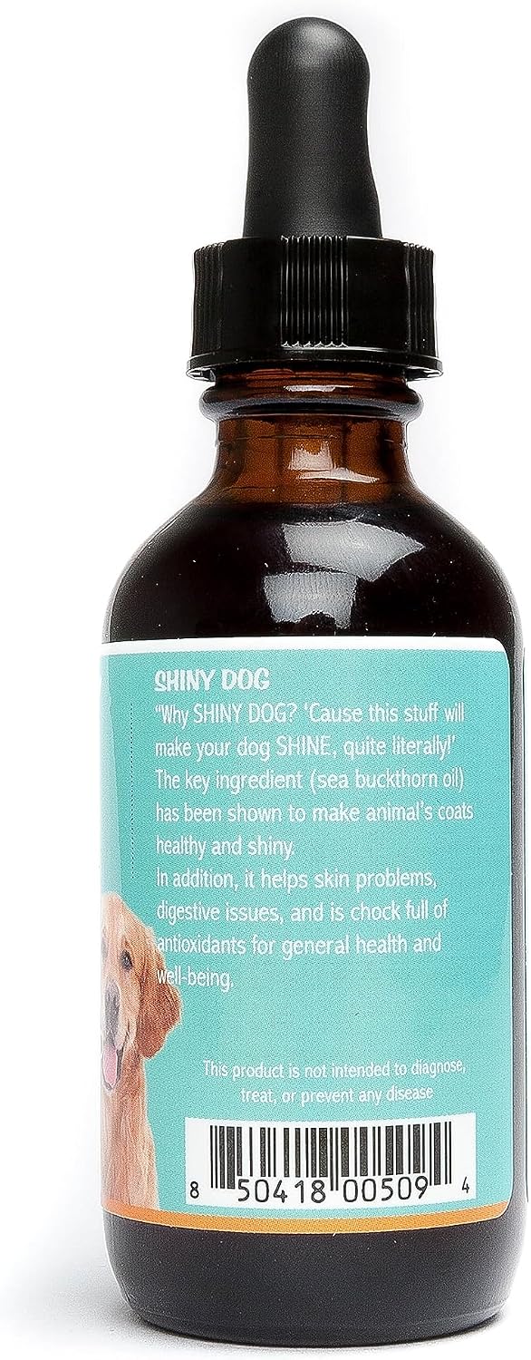 SeaBuck 7 Shiny Dog Aceite de Espino Amarillo para Perros, 60ml