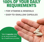 Herbtonics Multivitamínico Vegano Completo para Hombres y Mujeres - 120 Cápsulas