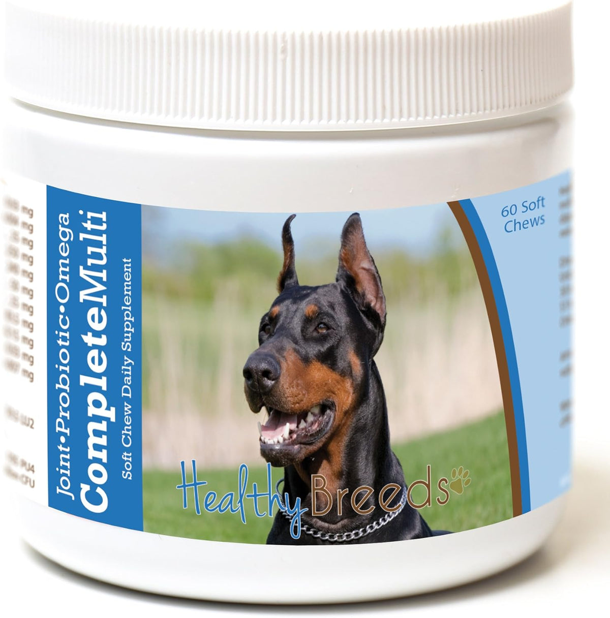 Healthy Breeds Doberman Pinscher All in One Multivitamin Soft Chew 60 Count – Image 1
