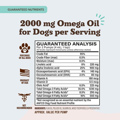 Natural Dog Company Ultra Omega Oil - Aceite de Pescado para Perros 2000 mg (473 ml) – Image 6