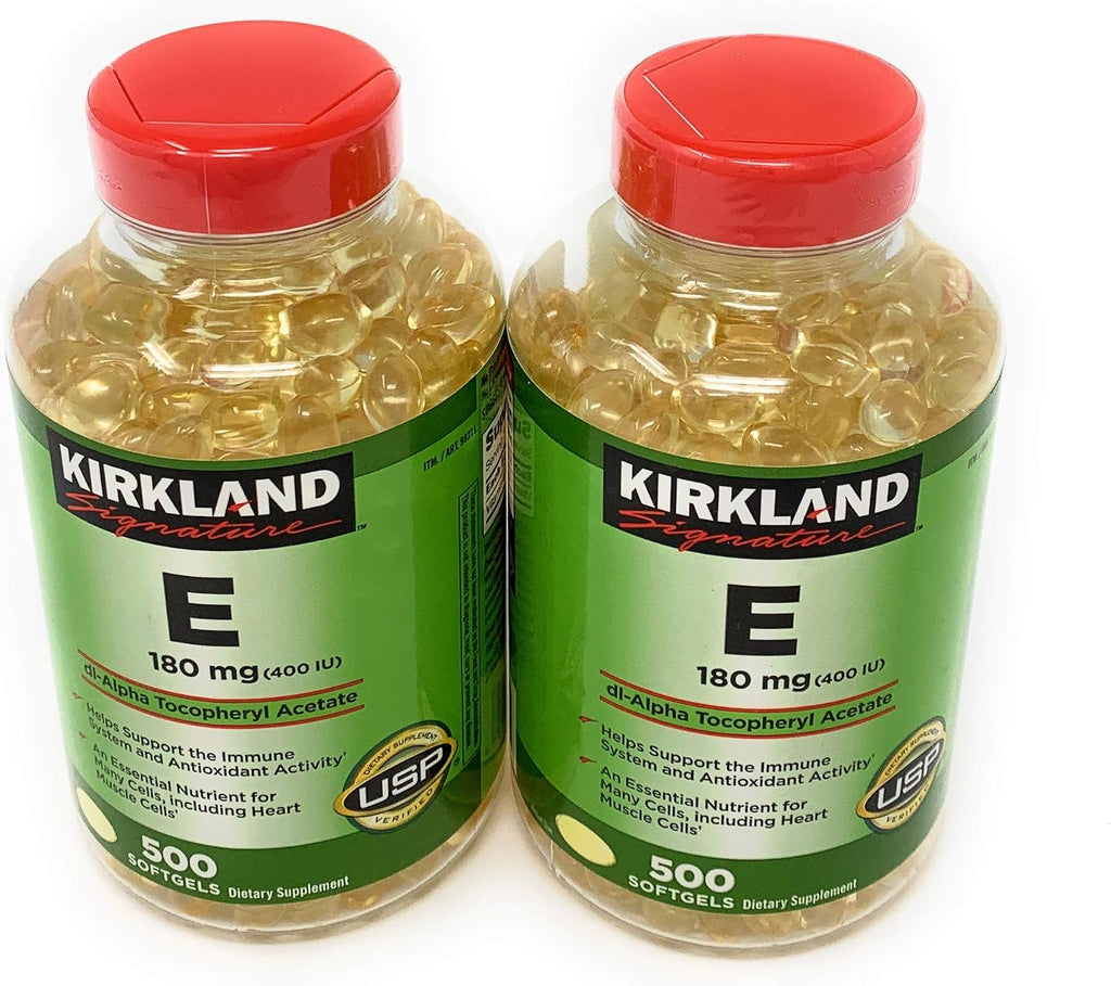 Kirkland Signature Vitamina E 180mg, 500 Cápsulas Blandas