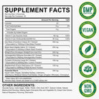 LTQXGT Gominolas de Sea Moss, Bladderwrack, Ashwagandha y Burdock Root - 60 Gominolas Veganas