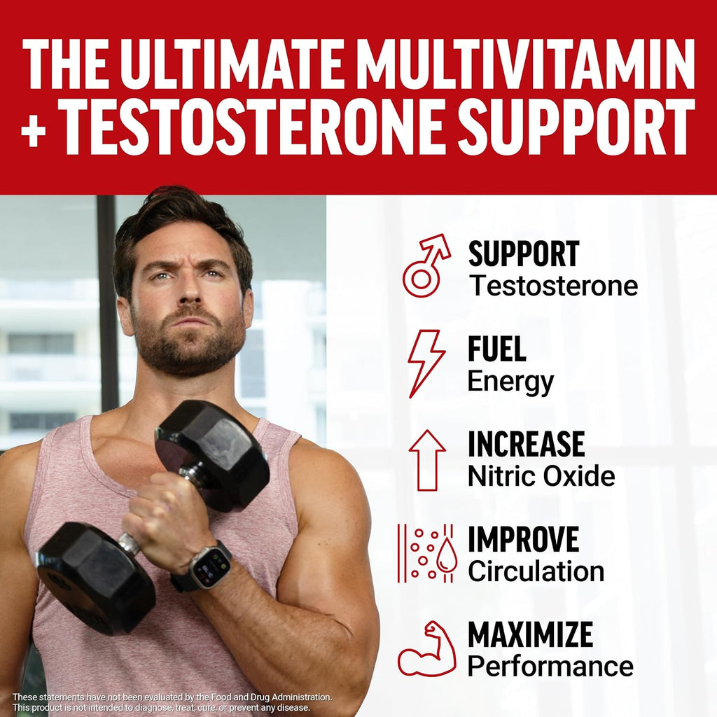 Force Factor Test X180 Multivitamínico para Hombres, 120 Comprimidos