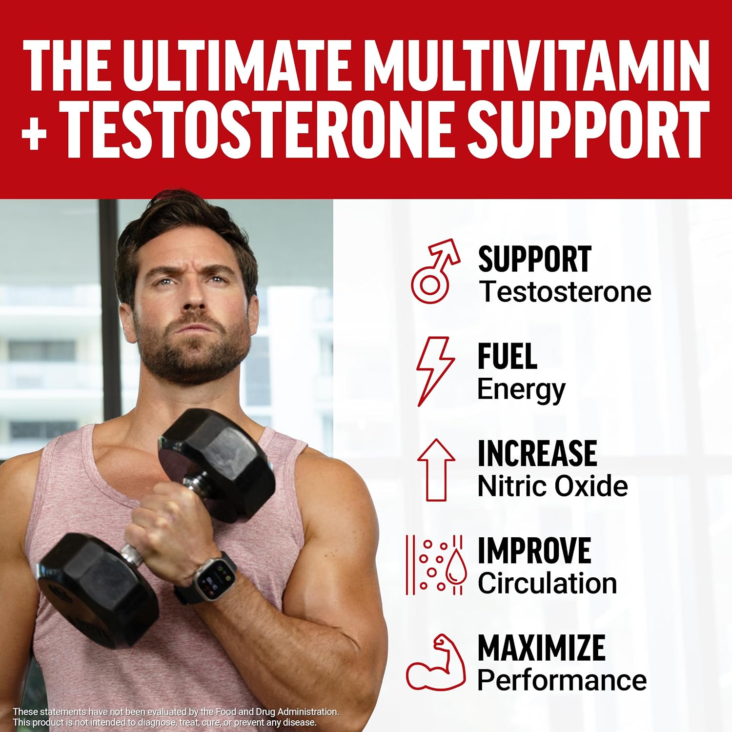 Force Factor Test X180 Multivitamínico para Hombres, 120 Comprimidos