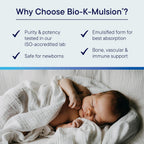 BIOTICS RESEARCH Bio K Mulsion Gotas de Vitamina K1, 500 mcg