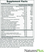 NaturesPlus Ultra II Diario - 90 Tablets - Whole Food Multivitamin