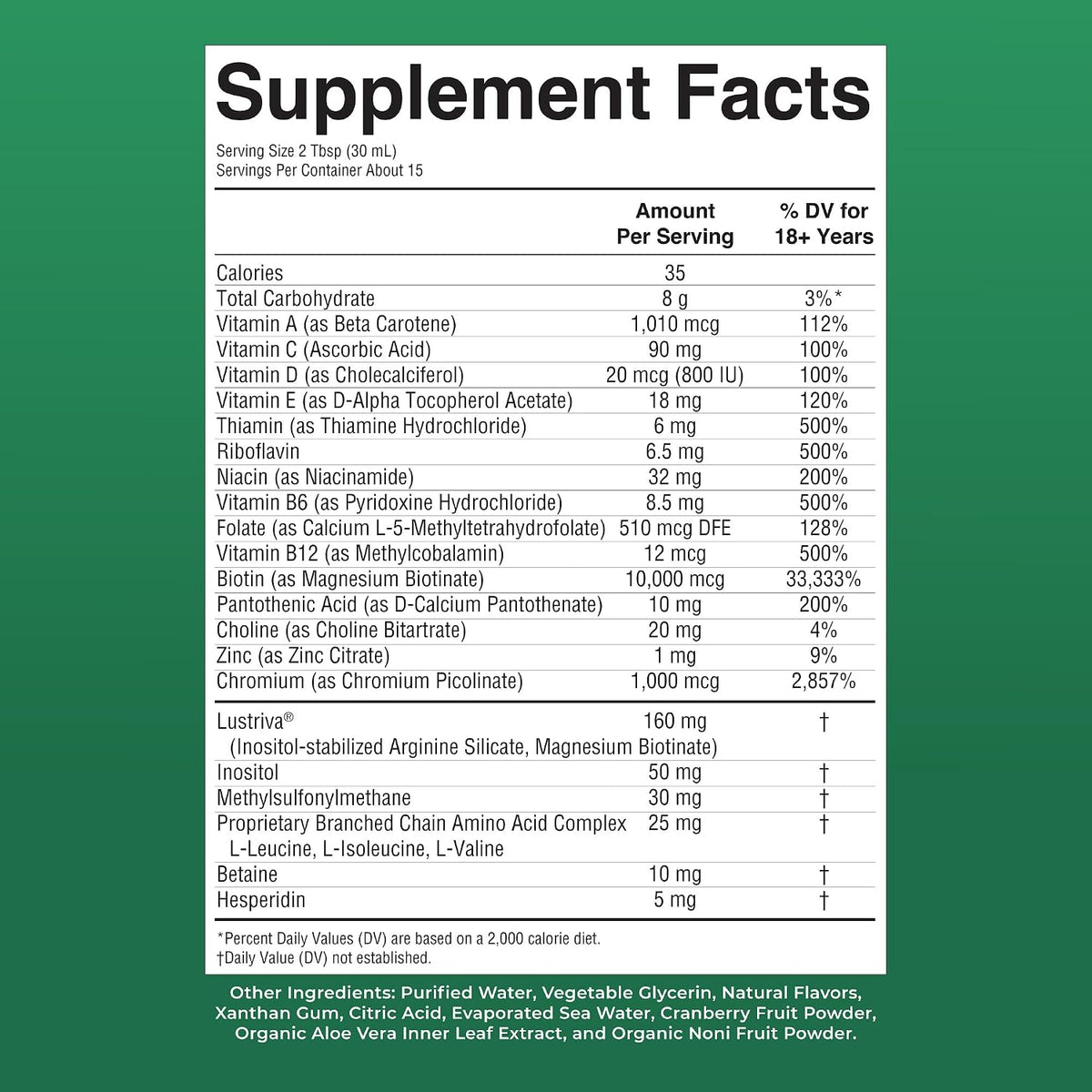 MaryRuth's Multivitamínico Líquido + Crecimiento del Cabello | Biotina 10000mcg | 450 ml - görsel 9