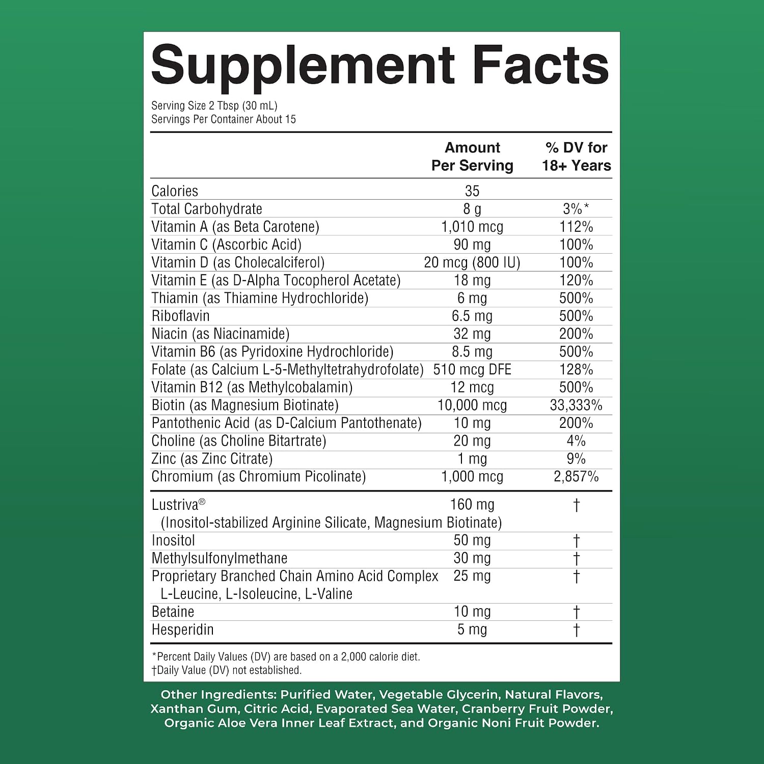 MaryRuth's Multivitamínico Líquido + Crecimiento del Cabello | Biotina 10000mcg | 450 ml