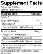 Nature's Sunshine Papaya Mint Chewable Tablets 70 comprimidos