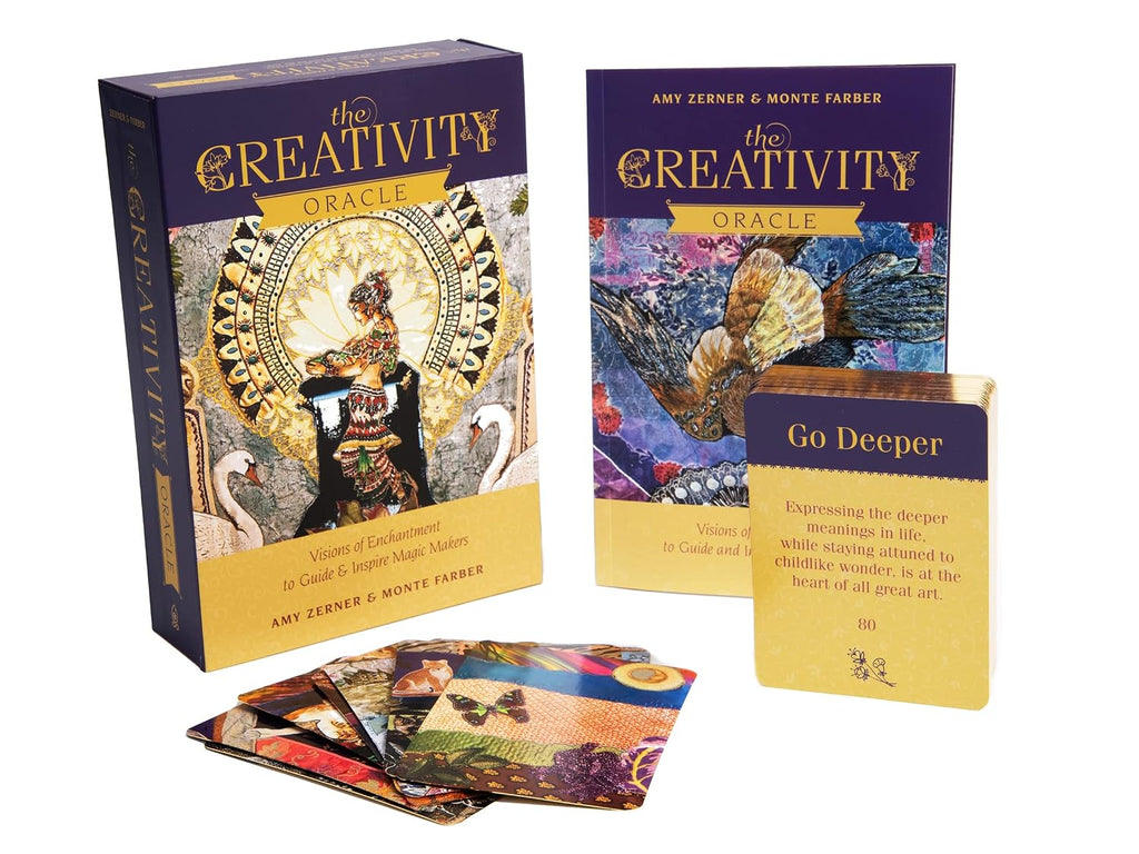 El Oráculo de la Creatividad: Visiones de Encanto - Kit de Oráculo con 80 Cartas y Libro Guía