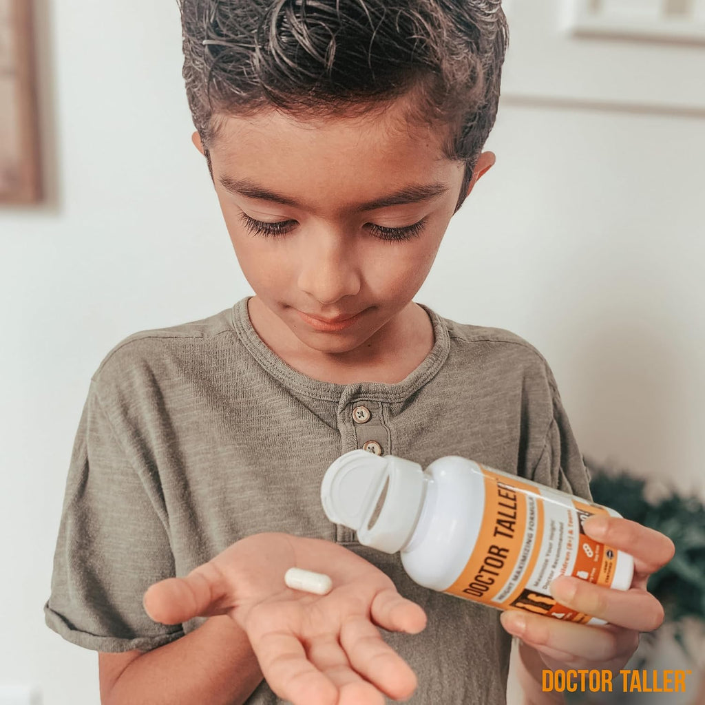 NuBest Doctor Taller – Fórmula de Crecimiento en Altura con Calcio, Vitamina D3, K2, Aminoácidos y Hierbas para Niños (8+) – 6 Paquetes | Suministro para 6 Meses