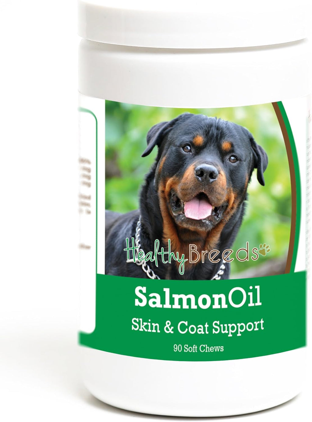 Healthy Breeds Golosinas Blandas de Aceite de Salmón para Perros Rottweiler - 90 unidades