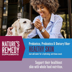 Whole Life Pet Healthy Skin Daily Supplement - Probióticos y Omega 3 para Perros, Apoyo Digestivo y Piel - 90 Dosis