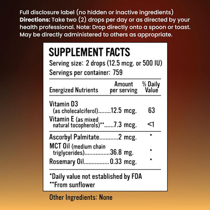 Alkaline for Life Cellular D3 Drops+ - – La vitamina D contribuye al mantenimiento de los huesos en condiciones – Image 2