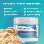 MultiAbsorb Daily Essential - Polvo Multinutriente, Vitaminas y Minerales, 30 Dosis (Sin Sabor)