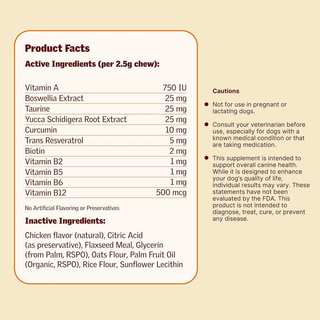 Furevery Multivitamínico para Perros 11-en-1 – 60 Masticables sabor a Pollo