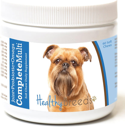 Healthy Breeds Brussels Griffon Multivitamínico Todo en Uno Masticable 60 unidades – Image 1