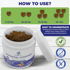 PREGNAPAWS Vitaminas Prenatales para Perros - 90 Masticables Blandos
