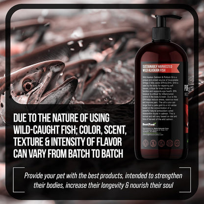 Aceite de Salmón Salvaje de Alaska para Perros | Omega 3 Líquido con Dosificador | Alto Contenido de EPA y DHA | 946 ml – Image 10