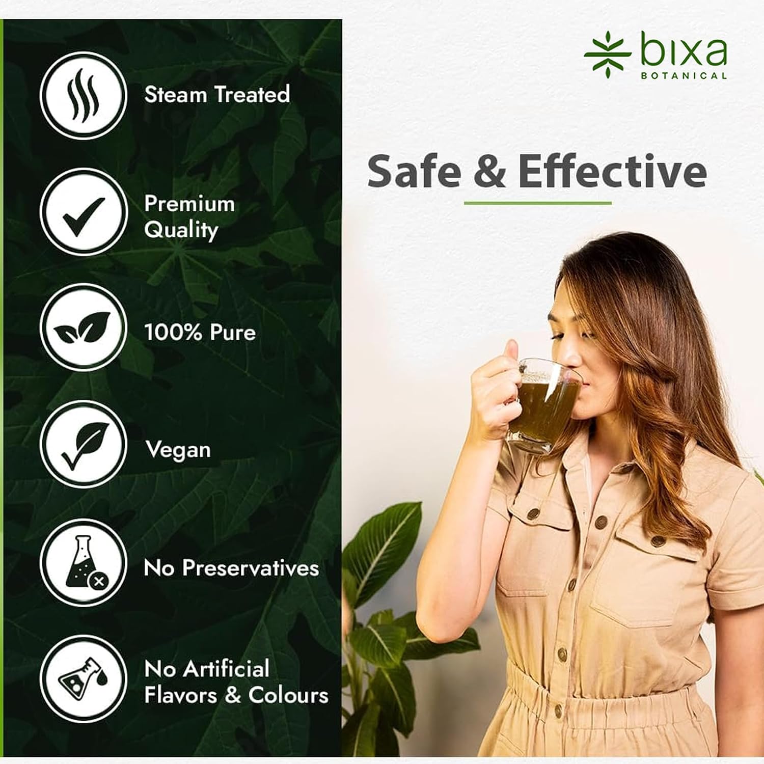 bixa BOTANICAL Safed Musli Root Powder - Suplemento Herbal Ayurvédico Natural, Sin Gluten, Vegano (100g)