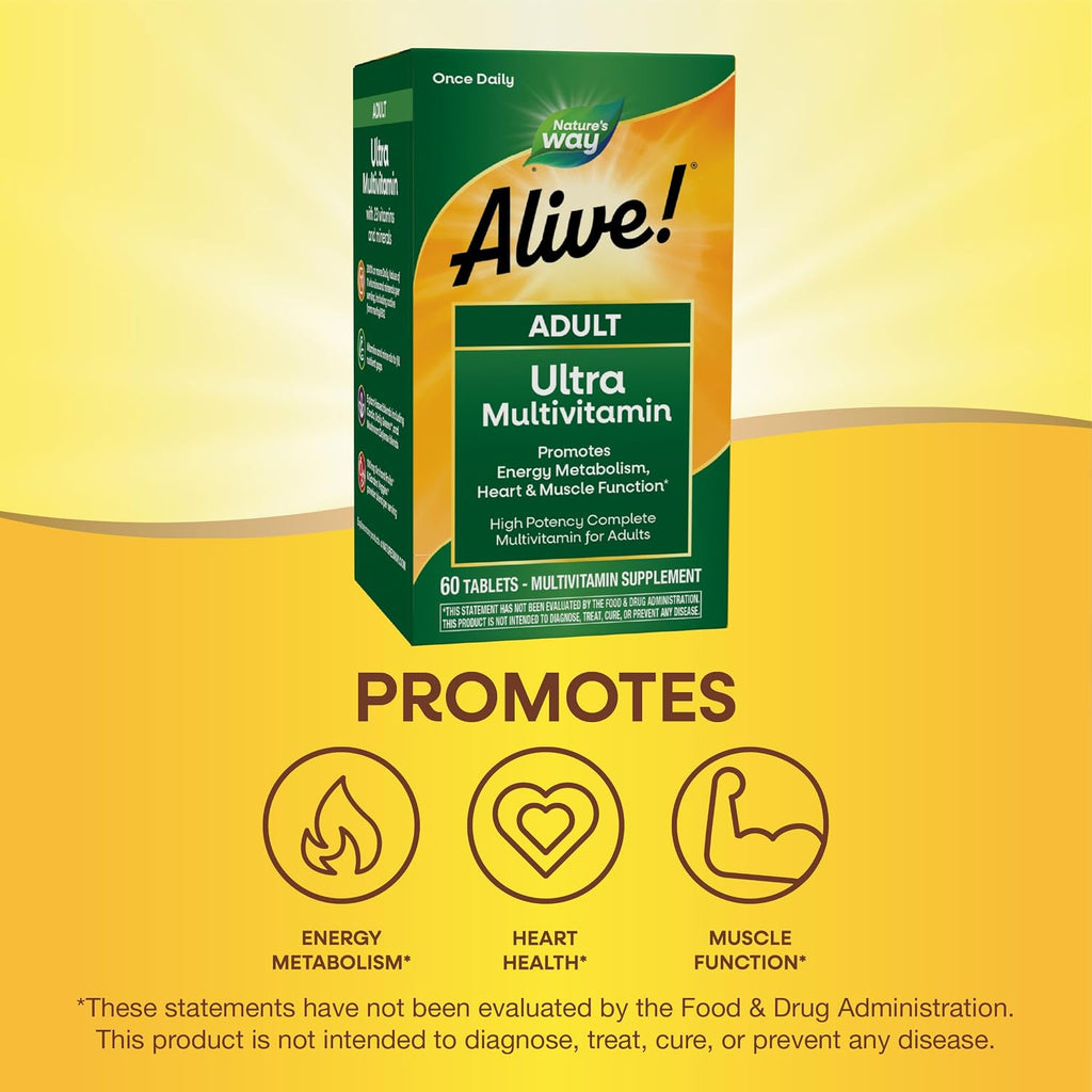 Nature's Way Alive! Multivitamínico Adulto Ultra - 60 Comprimidos