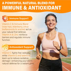 Gomitas de Vitamina C Liposomal 1000 mg para Adultos con Zinc, Saúco, Vitaminas A y E