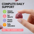 Viteey Multivitamin Gummies 8in1 Immune Support Supplement with Probiotics