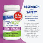 Prevagen Extra Strength Masticables de bayas mixtas - 30 comprimidos con Apoaequorina y vitamina D3