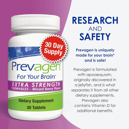 Prevagen Extra Strength Comprimibles sabor bayas mixtas - 90 tabletas (3 meses) – Image 9