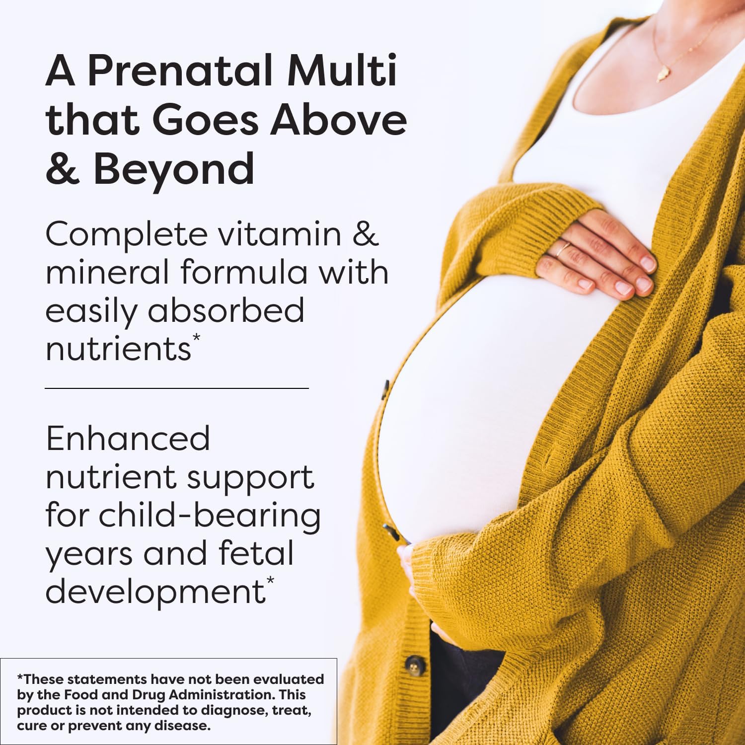 SFI Health Klaire Labs Prenatal & Nursing Multivitamin - Complejo Multivitamínico Prenatal con Hierro (90 Cápsulas)