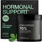 Toniiq Cápsulas de Fenogreco - Extracto Ultra Potente 20:1 con 70% Saponinas - Altamente Concentrado - Probado en Laboratorio - 60 Cápsulas