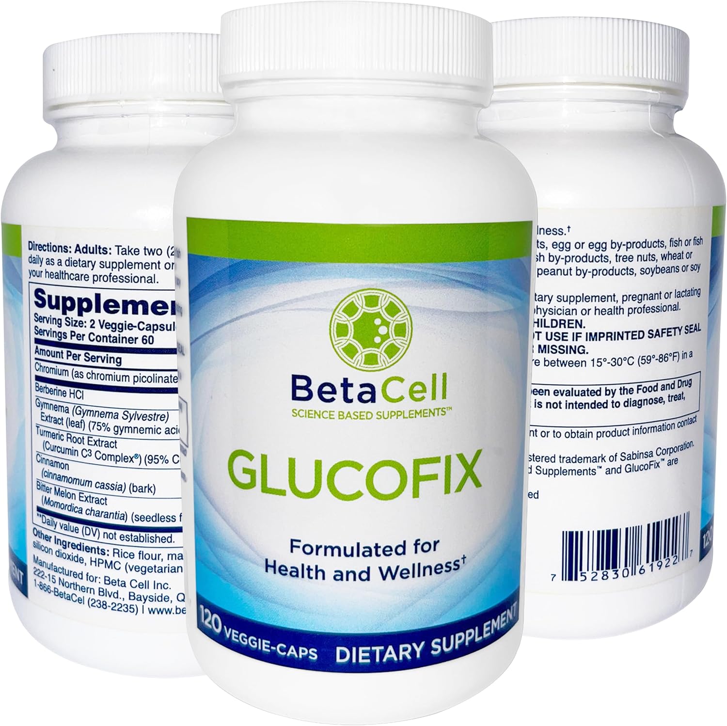 Glucofix – Complemento de Berberina para el Apoyo del Azúcar en Sangre – 120 Cápsulas
